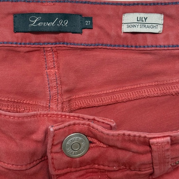 Level 99 Skinny Jeans (color is Guava) - Picture 6 of 10